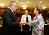 Deputy Secretary Andrews greets Brazilian President Dilma Rouseff during a visit on June 18, 2015