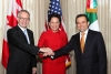 Secretary Pritzker with her Mexican and Canadian counterparts, Minister Fast and Secretary Guajardo