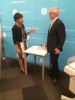 Secretary Pritzker joins Jay Ireland, GE Africa President and CEO, after a roundtable discussion with representatives from General Electric (GE) Healthcare and the Government of Nigeria
