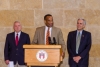 Assistant Secretary Williams announces $1 million EDA investment to help build the Austin’s [re]Manufacturing Hub Eco-Industrial Park. (L-R): Austin Mayor Lee Leffingwell,  Assistant Secretary Williams, U.S. Congressman Lloyd Doggett.