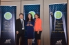 Albert Shen, MBDA Deputy National Director, Elise Hernandez, CEO, Ideal Systems Solutions Inc.,  and Alejandra Y. Castillo, MBDA National Director at the 2015 MED Week Awards reception in San Diego, CA.