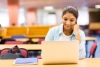 Student in University Classroom