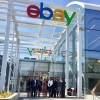 eBay’s Tekedra Mawakana, Vice President for Global Government Relations and Public Policy, and Caitlin Brosseau, Senior Manager for Government Relations, host the Department of Commerce&#039;s Digital Attaches for a tour of eBay’s Silicon Valley campus