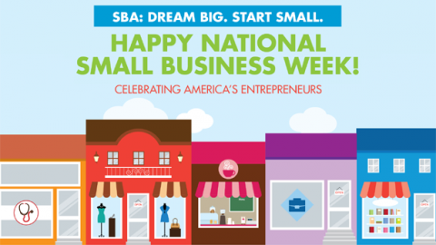 Happy National Small Business Week Logo