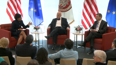 Secretary Pritzker, MIT CSAIL Director Weitzner, and EU Vice President Ansip