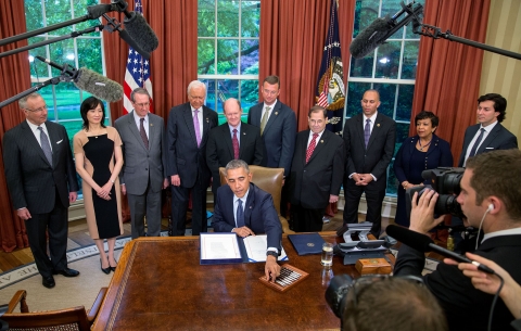 Under Secretary of Commerce for Intellectual Property and Director of the USPTO Michelle K. Lee at White House Signing of the Defend Trade Secrets Act of 2016 