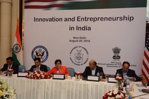 U.S. Secretary of Commerce Penny Pritzker highlights the critical role entrepreneurship can play in deepening economic ties between the United States and India during a U.S.-India Entrepreneurship Roundtable in New Delhi.