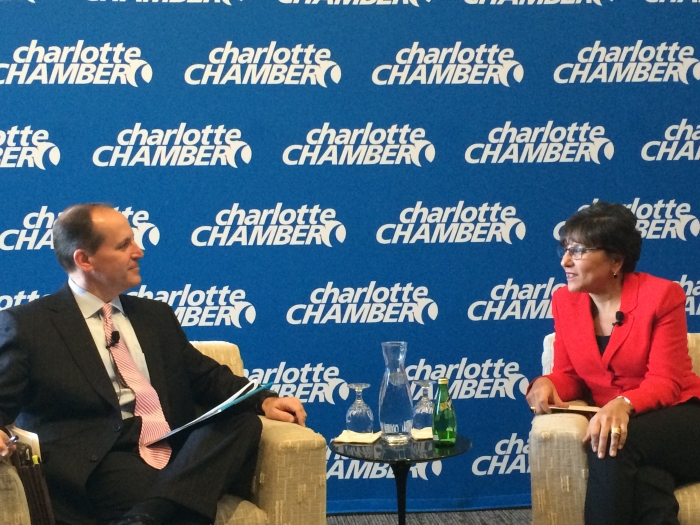 Secretary Pritzker sits down with Bob Morgan for an armchair discussion. 