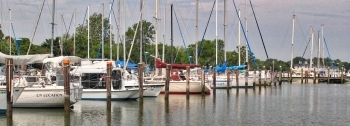 Recreational boating, such as those shown in this marina, contribute to the economy of coastal communities