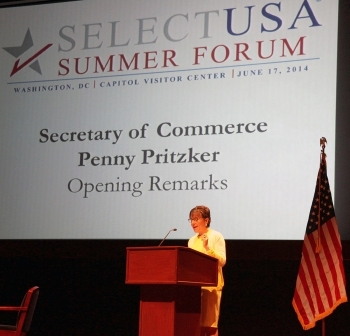 Secretary Pritzker speaks at the SelectUSA Summer Forum