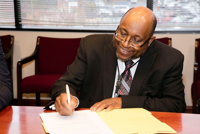 Under Secretary Willie May signs an MOU with TEDCO