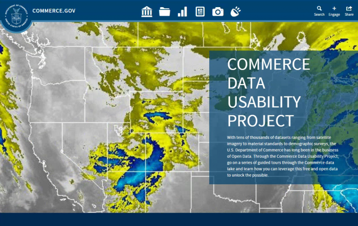 Image of Commerce Data Usability Project (CDUP) Homepage