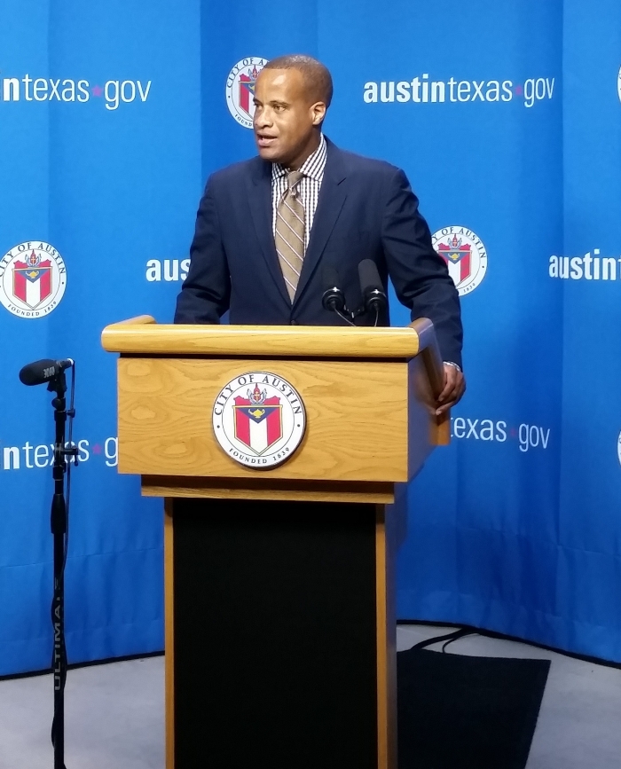 EDA Assistant Secretary Jay Williams announces the 2016 RIS grant awardees in Austin, Texas on November 15, 2016.