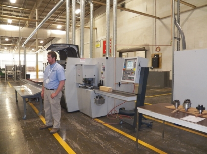 Photo of Matt Krahn who found employment after taking the Accelerated CNC Training class, offered by the Massachusetts Manufacturing Extension Partnership (MassMEP).