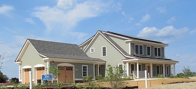 Photo of the Net-Zero Energy Residential Test Facility at the National Institute of Standards and Technology (NIST) in Gaithersburg, MD