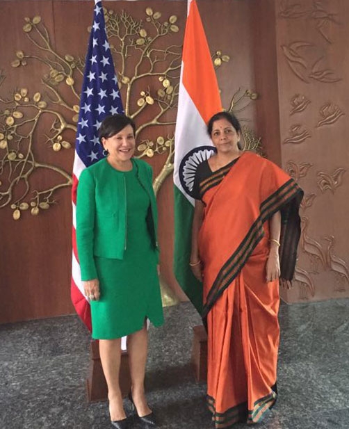 Secretary Pritzker and India Minister of Commerce and Industry Nirmala Sitharaman