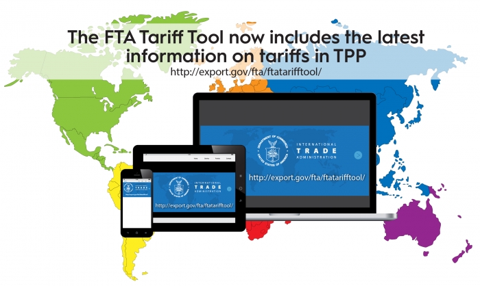 Graphic of Free Trade Agreement (FTA) Tariff Tool 