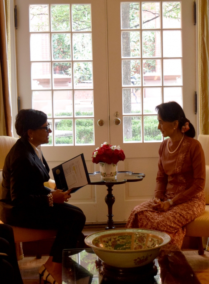 Secretary Pritzker and Saw Aung San Suu Kyi Meet