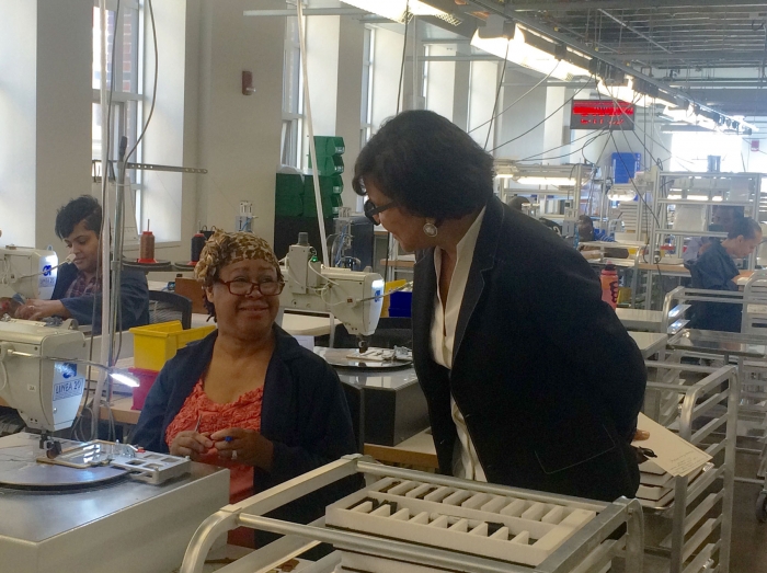 Secretary Pritzker visits the Shinola watch and leather factory in Detroit