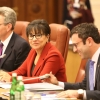 Secretary Pritzker at a business roundtable in Ukraine