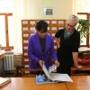 Secretary Pritzker visits the State Archives in Kyiv