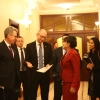 Ukrainian Prime Minister Yatsenyuk greets Secretary Pritzker