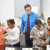 U.S. Patent and Trademark Office Chief Communications Officer Patrick Ross visits a 4th grade class at River’s Edge Montessori School in Dayton, Ohio.