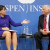 Secretary Pritzker and Aspen Institute CEO Walter Isaacson at CTWP Launch in April 2015