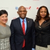 Secretary Pritzker joins Tony Elumelu and his wife at an entrepreneurship event hosted by the Tony Elumelu Foundation