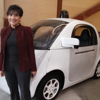 Secretary Penny Pritzker with the Google Self-Driving Car