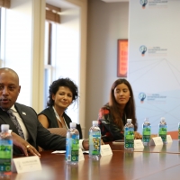 PAGE Members Daymond John, Julie Hanna, and Daphne Koller Participate in Global Entrepreneur Roundtable with Global Entrepreneurship Summit 2016 Delegates