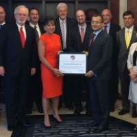 Secretary Pritzker with members of the U.S.-ASEAN Business Council in Vietnam.