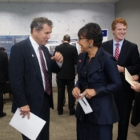  Secretary Pritzker enjoying NNMI Day with Senator Sherrod Brown and Congressmen Joe Kennedy and Tom Reed