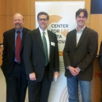 Under Secretary for Economic Affairs Mark Doms (center) along with Erie Meyer, Joel Gurin, Waldo Jaquith, and Daniel Castro at the Center for Data Innovation hosted &quot;The Economic Benefits of Open Data&quot; event