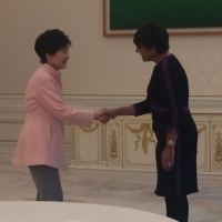 Secretary Pritzker Meets with Korean President Park Geun-hye on the Trade Mission