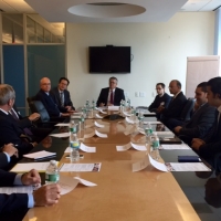 U.S. Commerce Deputy Secretary Bruce Andrews Meets with U.S. Companies in Preparation for a Trade Mission to India in February 2016