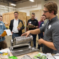 Participants in the first ever “Manufacturing Hackathon” designed and built devices allowing consumers to roast coffee beans in their home ovens.