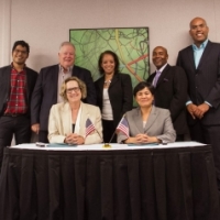 The San Francisco Minority Business Development Center signs partnership agreement with Lawrence Livermore National Laboratory in August, 2014