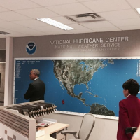 U.S. Commerce Secretary Penny Pritzker Joins President Obama on Tour of the National Hurricane Center in Miami, Florida 