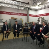 Deputy Secretary Andrews and Congressman Doyle meet with CEO’s who developed their company from technology shared at Carnegie Mellon University