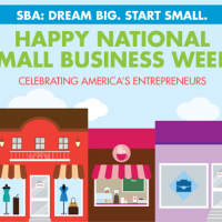 Happy National Small Business Week Logo