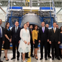 SelectUSA Executive Director Vinai Thummalapally Helps Inaugurate Lufthansa Technik Puerto Rico&#039;s  New MRO facility on Friday, October 30, 2015.