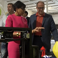 Secretary Pritzker and Representative Polis Visit a 3-D Printing Company
