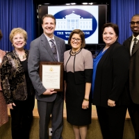 Department of Commerce’s Veteran Entrepreneur Initiative team receiving the 2015 President’s Award for Customer Service  