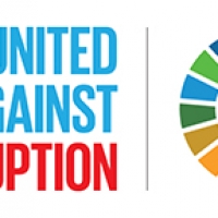 International Corruption Day Logo: United Against Corruption 