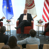Secretary Pritzker, MIT CSAIL Director Weitzner, and EU Vice President Ansip