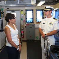 U.S. Secretary of Commerce Penny Pritzker Tours the NOAA Ship Ferdinand R. Hassler