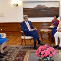 Secretary Pritzker Secretary Kerry and PM Modi