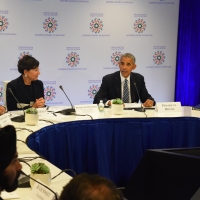 President Obama speaks at the President’s Call to Action Refugee Roundtable