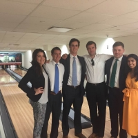 Paulina Montanez, Special Advisor (far left) bowling with old and current Commerce colleagues at the Harry S. Truman Bowling Alley